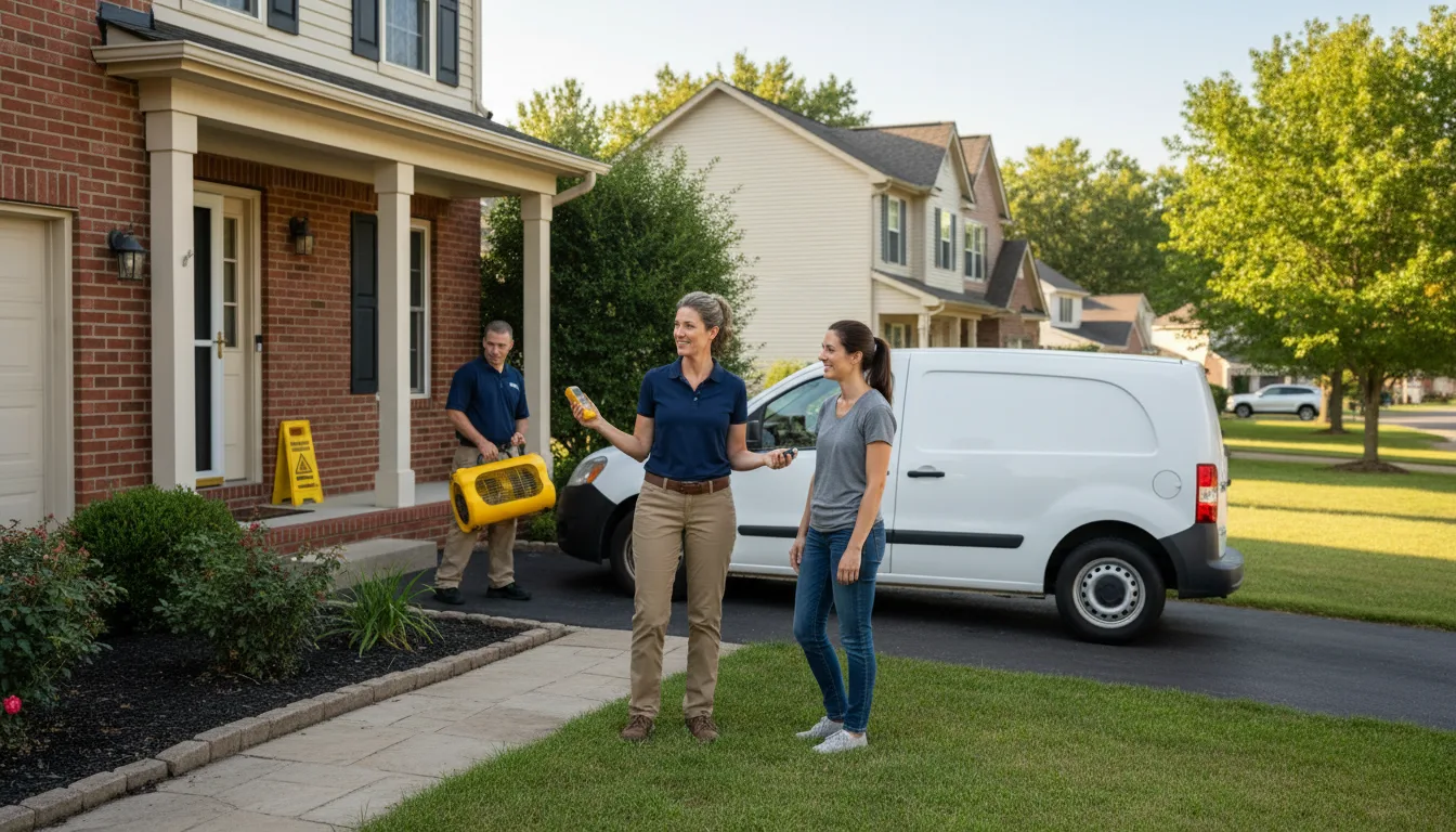 Residential water damage restoration in Ucon, ID
